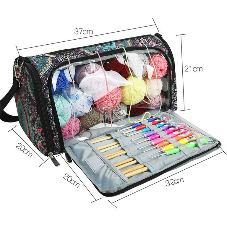 Yarn Storage Bag, Crochet Storage Bag, Large-capacity Travel