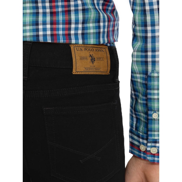 U.S. Polo Assn. Boys Straight Knit Denim Jeans, Sizes 4-18 photo 3