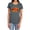 Charcoal, variant on Batman Flames Logo Women's T Shirt, Royal, Medium