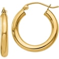 thumbnail image 4 of Primal Gold 10 Karat Yellow Gold 3mm Tube Hoop Earrings, 4 of 5