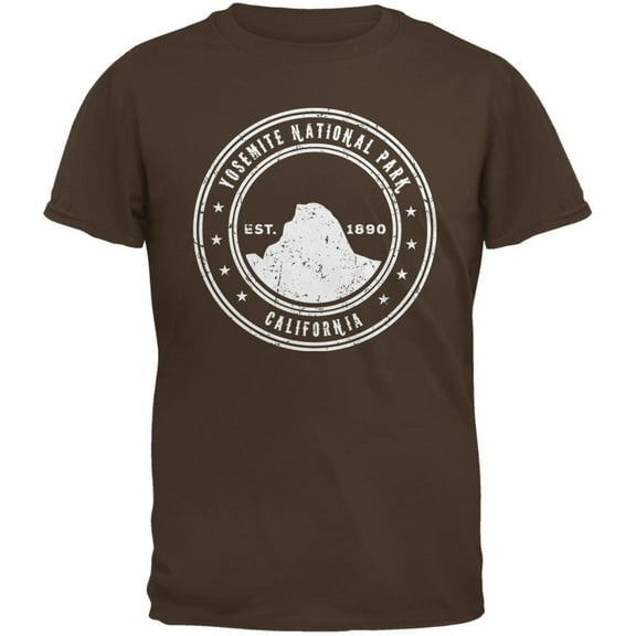 Yosemite National Park Brown Adult T-Shirt - 2X-Large
