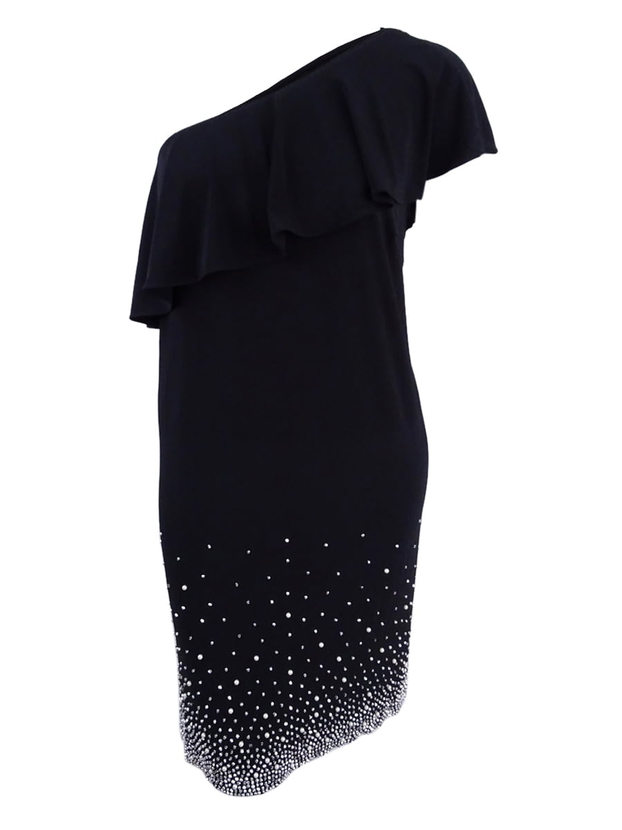 msk plus size beaded shift dress