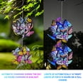 thumbnail image 2 of Luz decorativa solar del jardín luz colgante creativa de la bola de la mariposa del hierro, 2 of 6