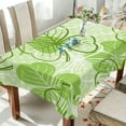 thumbnail image 5 of Coolnut Patrick's Day Clover Fabric Square Tablecloth - Waterproof and Wrinkle-Resistant Table Cloth 60x60 Inch Table Cover for Indoor & Outdoor Dining House Decor, 5 of 7