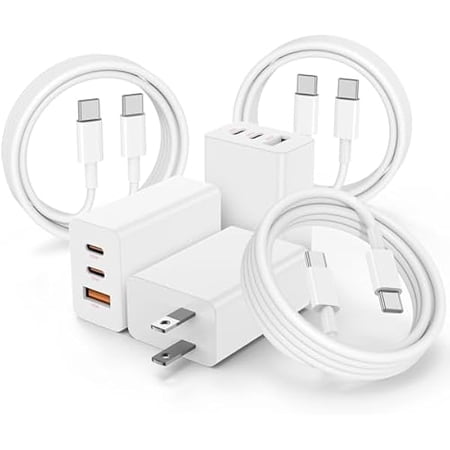 Quyaojz for Fast Charger Compatible With iPhone 17 16 15 Charger 3Pack 6+6+10ft USB-C to USBC Cable Cord &20W Type C Block Fast Charging Compatible With iPhone 17/1615 Pro 16e 17 //Mini