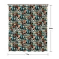 thumbnail image 5 of Multicolor Bigfoot and Text Pattern Shower Curtain 72"x84" ,Bathroom Decorative Shower Curtains Set with 12 Hooks,Modern Waterproof Washable Shower Curtain, 5 of 6