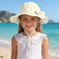 thumbnail image 2 of KPOPLK Kids Sun Hat UPF50+ Sun Protection Bucket Hat Toddler Summer Beach Play Hats with Neck Flap for Girl Boy Ages 0~6(2-5 Years,Yellow), 2 of 6