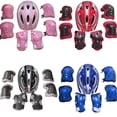 thumbnail image 2 of 7Pcs Childrens Kids Skate Cycling Bike Safety Helmet Knee Elbow Pad Set Cycling, 2 of 4