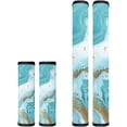 thumbnail image 1 of WXYUN Green Marble Refrigerator Door Handle Covers Washable Kitchen Appliances Cover Fridge Dishwasher Oven Protector Decor Keep Off Fingerprints Oil Stains Food Spot, 4 PCS, 1 of 8