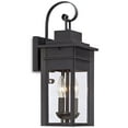 thumbnail image 6 of Franklin Iron Works Bransford Mission Outdoor Wall Light Fixture Black Specked Gray 17" Clear Glass Panels for Post Exterior Barn Deck House Porch, 6 of 8