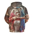 thumbnail image 3 of Harl-ey Quinn Casual Hoodie Jacket Hooded Long Sleeves Sweatshirt Pullover Sweaters Women Men, 3 of 8