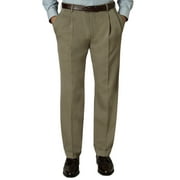 New Brooks Brothers Mens Tan Pleated Regent Fit Cuffed Dress Pants 33W x 32L 8634-4