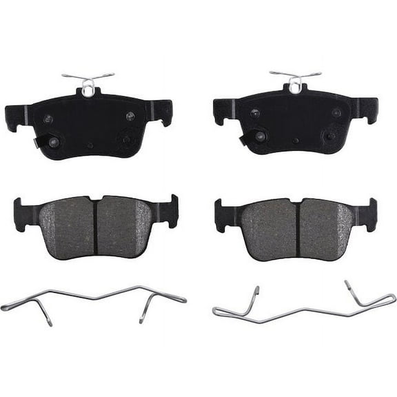 Rear Brake Pad Set - Compatible with 2013 - 2020 Ford Fusion 2014 2015 2016 2017 2018 2019