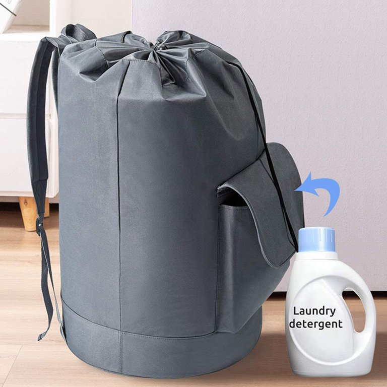 Small Commercial Mesh Laundry Bags with Handle and Drawstring for Dormitory, Travelling, College ,apartment, Camping, RV, Machine Washable, Over Door