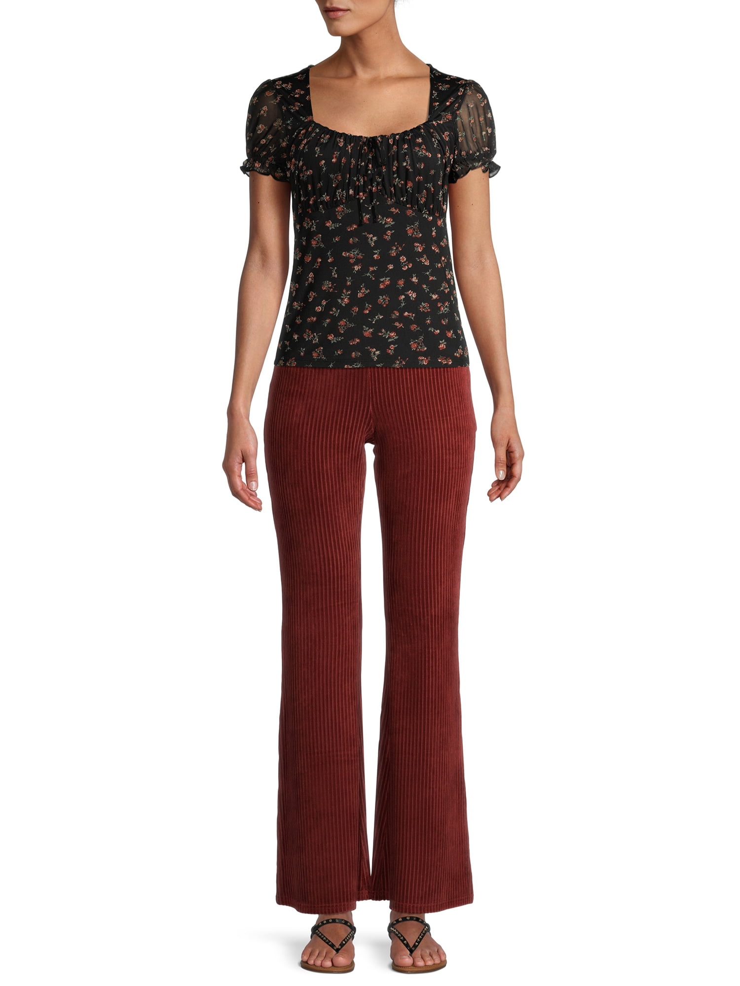 pull on stretch cord trousers