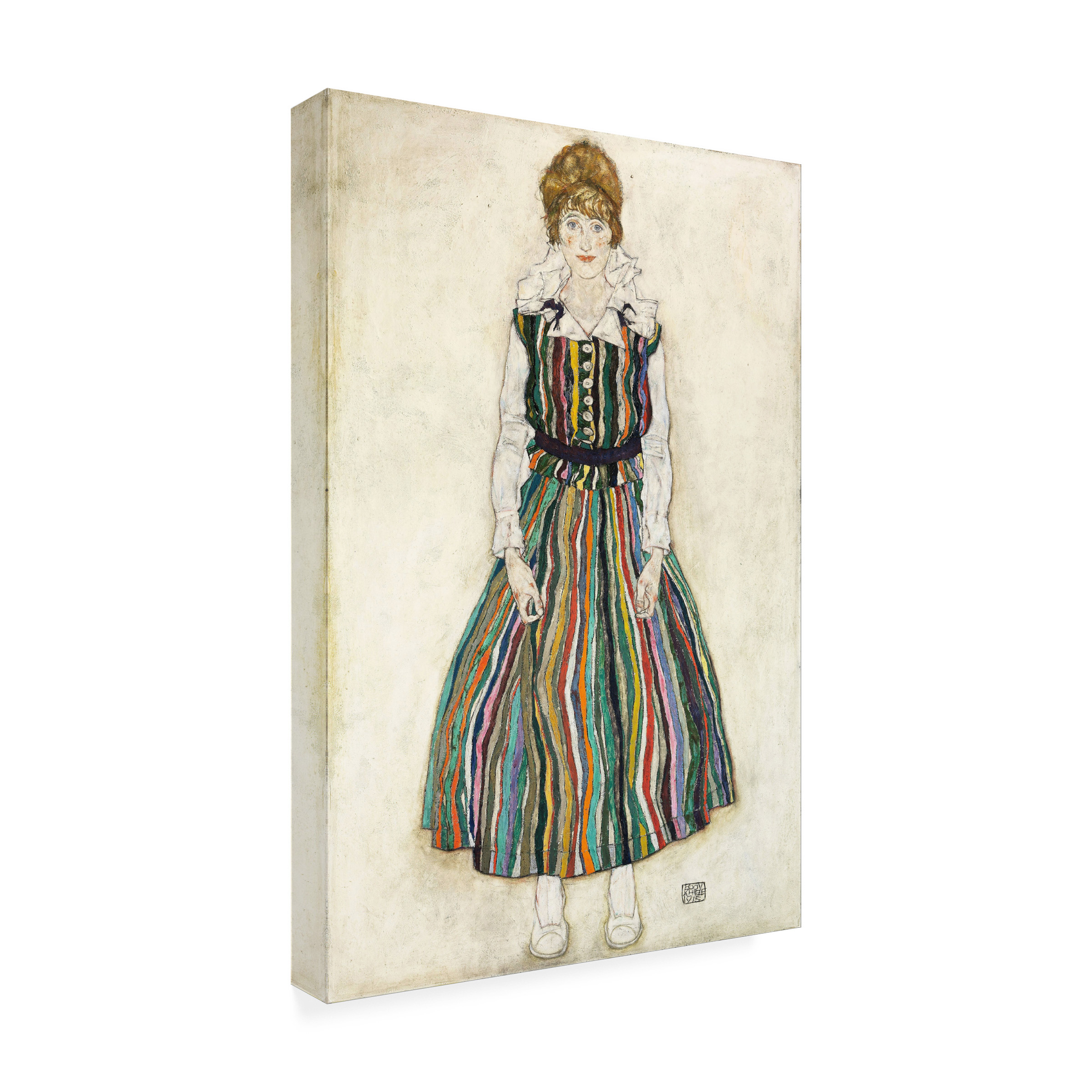 Egon Schiele 'The Artists Wife' Canvas Art
