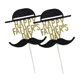 thumbnail image 4 of Adorno para tarta con forma de sombrero y barba para el Día del Padre, palillos creativos para cupcakes, decoración para tartas, suministros para fiestas (dorado), 4 of 5