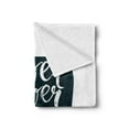 thumbnail image 2 of Wording Soft Flannel Fleece Throw Blanket, Never Ever Give Words with Grunge Rough Typography Calligraphy Art, Cozy Plush for Indoor and Outdoor Use, 50" x 70", Dark Blue White, by Ambesonne, 2 of 5
