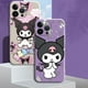 thumbnail image 2 of Bonita funda de teléfono Kuromi para Apple iPhone 8 13 Mini 11 Pro Max 14 Plus XR XS X 12 SE 7 6S 11pro, funda cuadrada suave de TPU líquido xuanjing unisex, 2 of 2