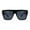 All Black, variant on Oversize Thick Plastic Horn Rim Flat Top Sunglasses All Black