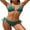 Dark Green1, variant on Grandient Bikini Swimsuits Sets for Womens Two Piece Swimwear High Neck Bathing Suits