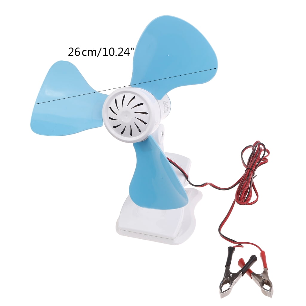 Zeiwohndc 12V Car Fan with 240cm Power Cord Versatile Cooling Solution for BBQ Camping