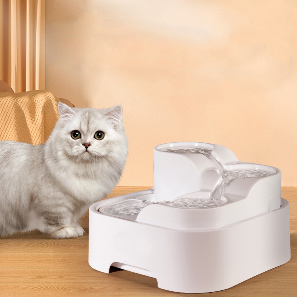 CIYISON Cats Fountain Dog Water Dispenser 67oz Quiet Automatic Drinking Water Bowl