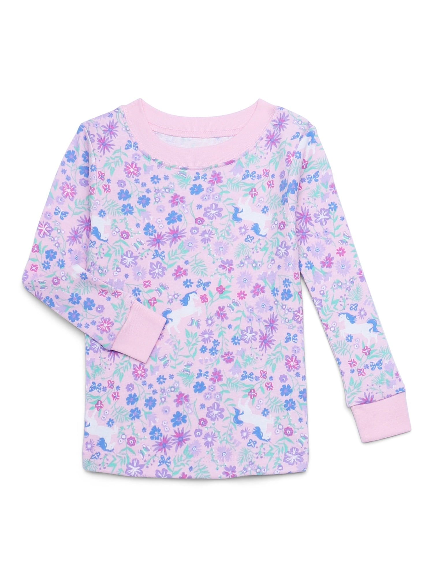 Wonder Nation Toddler Short and Long Sleeve Cotton Pajama Set, 3-Piece, Sizes 12M-5T