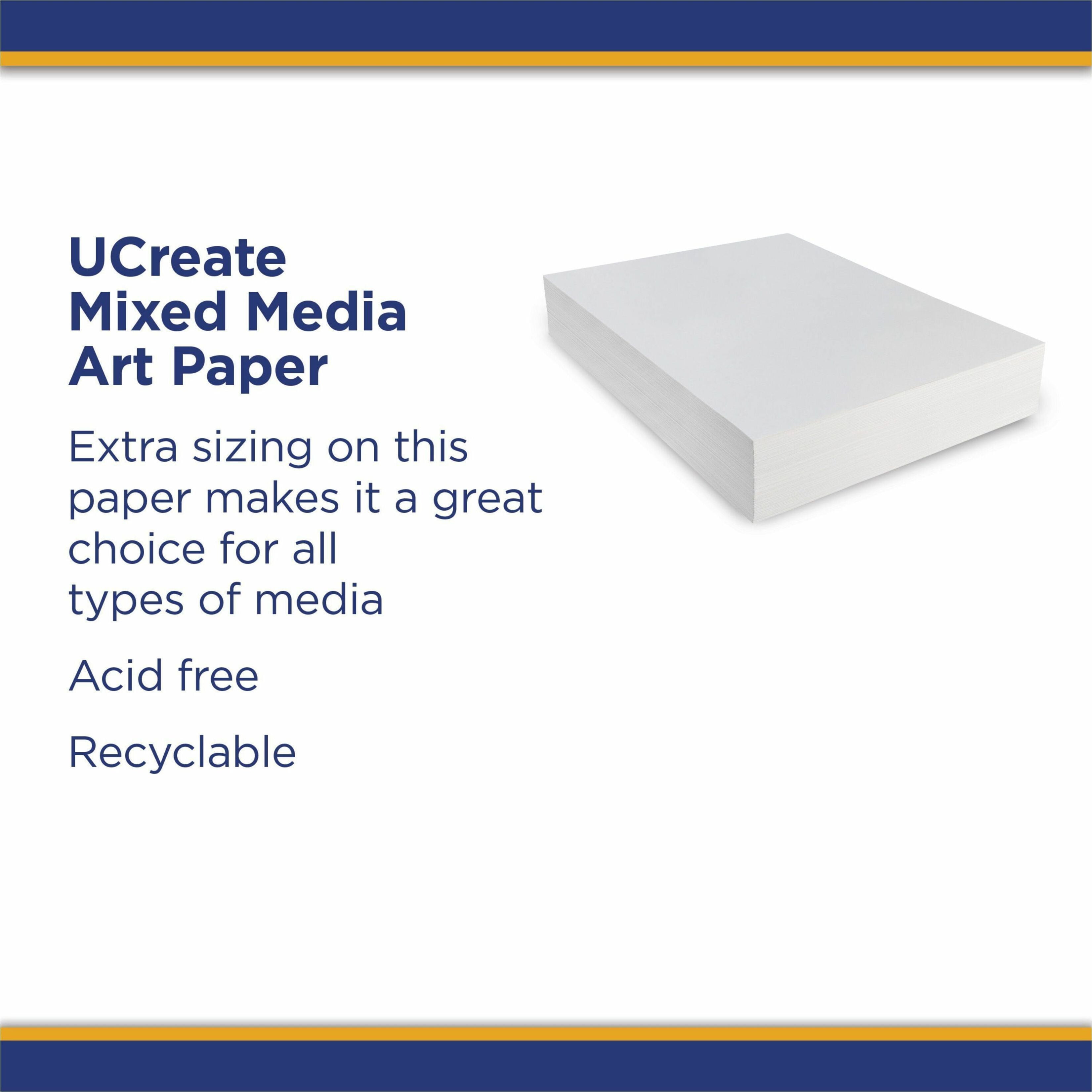 Art1st® Mixed Media Art Paper, Heavyweight, 18" x 24", 500 Sheets