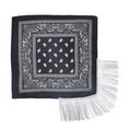 thumbnail image 4 of SWSMCLT Women's Shawl Square Headband Fringe Bandana Lightweight Disco Bachelorette Western Cowgirl Scarf with Tassel Party Decorations Tribal Face Cover Black One Size, 4 of 4