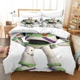 thumbnail image 3 of Buzz Lightyear Duvet Cover Modern 3 Pcs Anime Characters Bedding Set Size Quilt Cover Pattern Bedding Set Double, 3 of 5
