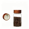 thumbnail image 2 of Glass Pantry Storage Container with Acacia Wood Lid, Airtight Glass Canister with Stacked Design for Orderly Organizing, Glass Jar Organizing Dry Goods in Pantry & Cabinet, 2 of 7