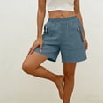 thumbnail image 6 of Zynoxe Women's Athletic Shorts Wtih Zipper Pockets Lighweight Breathable Straight Leg Workout Shorts Comfort Elastic Waistband Mid-Thigh Shorts for Women Trendy Versatile Solid Color Casual Shorts M, 6 of 8