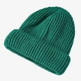 thumbnail image 2 of MIASHUI Solid Color Knit Beanie Warm Windproof Ear Flap Winter Cold Green, 2 of 4