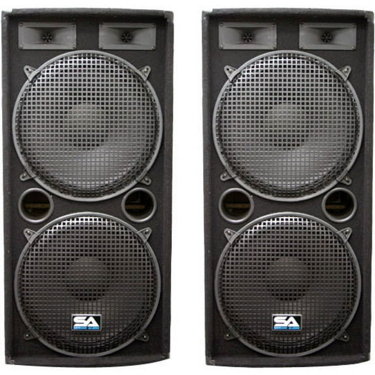 Pro studio dual 15 inch speakers 2025