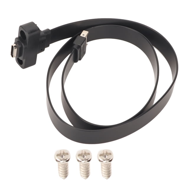 Cable de extensión de cabecera de panel frontal USB 3.1 tipo C con diseño de tuerca Cable de extensión flexible de 10 Gbps de 1,64 pies de longitud tipo E a tipo C
