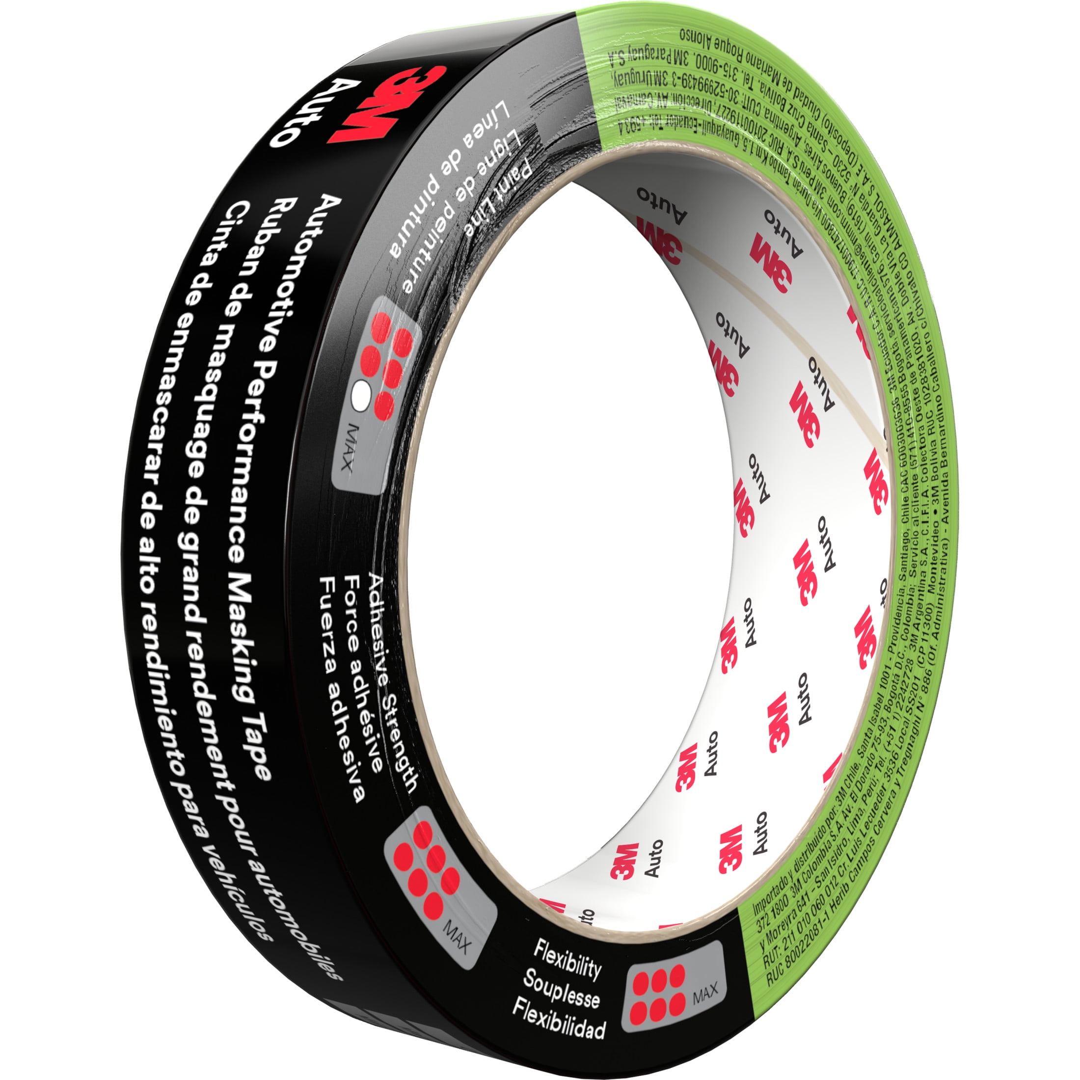 (2 pack) 3M Automotive Performance Masking Tape 03431, 18 mm x 32 m, 24/Case