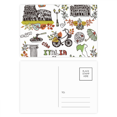 thumbnail image 1 of Autumn Colosseum Roma Italy Graffiti Postcard Set Birthday Mailing Thanks Greeting Card, 1 of 3