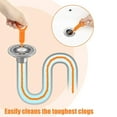 thumbnail image 3 of Efficient Drain Clog Remover, High-Quality Construction for Durable and Safe Pipe Clearing (Orange), 3 of 5