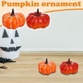 thumbnail image 5 of Halloween Fall Harvest Fake Small Pumpkin Crooked Shape Decoration for Window Display Desktop Ornament Green, 5 of 5