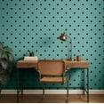 thumbnail image 3 of S4Sassy Peel & Stick Vinyl Wallpaper, Chic Polka Dot Print Wallpaper Contact Paper Waterproof - Blue, 25"x120" ,Removable Wall Covering for Kids room wall decor, Baby Room, Playroom, 3 of 9