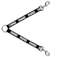 thumbnail image 1 of Buckle-Down Leash Splitter - SWAG Black White - 1" Wide - 30" Length, 1 of 1