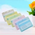 thumbnail image 4 of 20 Pcs Frosted Badge Holder Name Tag ID Folder Card Holders Protective Sleeves Tags Work, 4 of 6