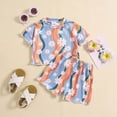thumbnail image 2 of Futezty Girls Summer Outfits, 4th of July Baby Girl Outfits Toddler Girl Summer 2PCS Outfits Sleeveless Suspender Floral Top Yellow Shorts Set, 2 of 7
