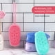 thumbnail image 5 of Esponjas corporales exfoliantes de silicona, cepillo corporal para baño o ducha de doble cara, esponja de silicona/esponja integrada, 4 Uds., 5 of 5