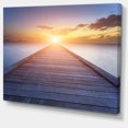thumbnail image 2 of Wooden Pier to Bright Evening Sun, 2 of 3