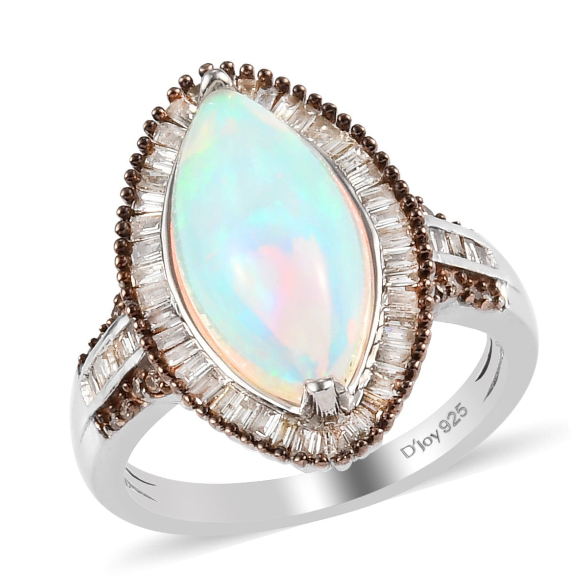 Ethiopian Welo Opal Ring Stackable Ring October Birthstone Bridal Ring Gift For Her Natural Opal Cabochon Ring 925 Sterling Silver Ring