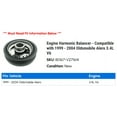 thumbnail image 2 of Engine Harmonic Balancer - Compatible with 1999 - 2004 Oldsmobile Alero 3.4L V6 2000 2001 2002 2003, 2 of 3