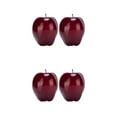thumbnail image 4 of Toystoory 2 piezas de materiales para frutas de plástico seguras e higiénicas-manzanas simuladas de artesanía exquisita rojo rojo 2Conjunto, 4 of 6