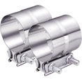 thumbnail image 1 of GFDYREE Exhaust Clamp, Lap Joint Band Clamp Stainless Steel (3.0 Inch,2Pcs), 1 of 5